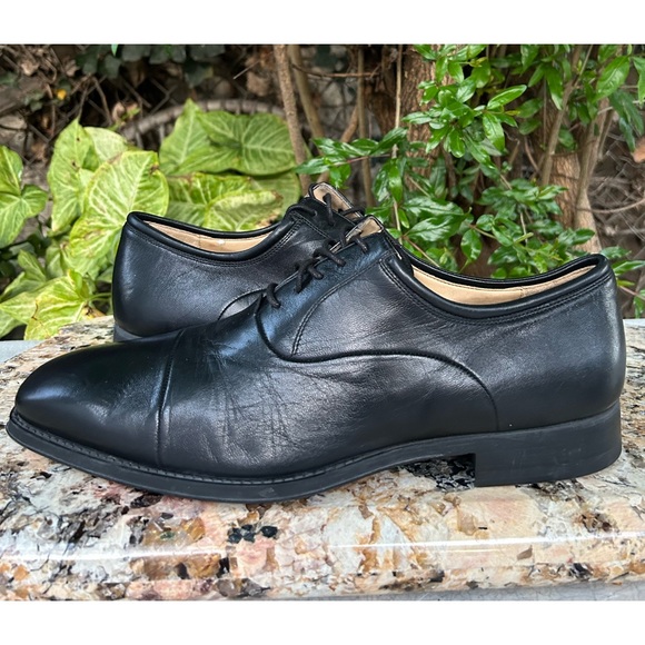 - Magnanni🔴black leather Oxfords men’s Size 10.5 D - Picture 10 of 12